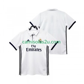 Camisolas de futebol Real Madrid 2017 Retro Equipamento Principal 2018 Manga Curta